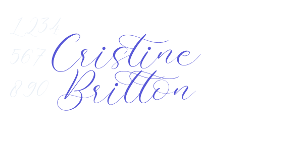 Cristine Britton font free