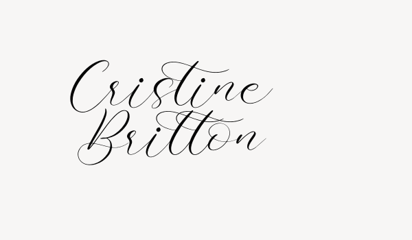 Cristine Britton Font