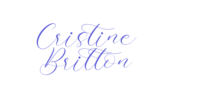 Cristine Britton Font Download