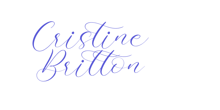 Cristine Britton Font