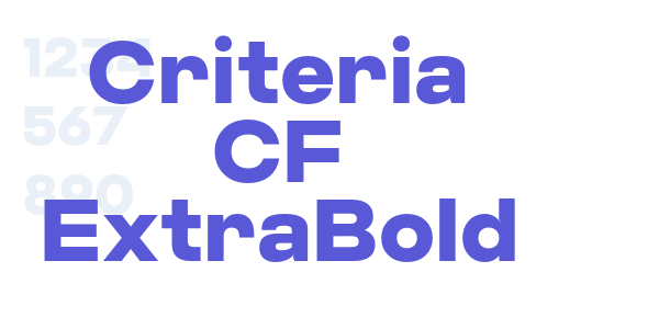 Criteria CF ExtraBold font free