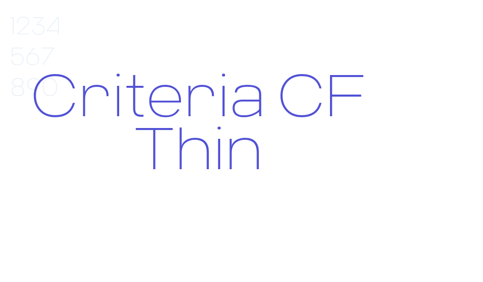 Criteria CF Thin-font-download