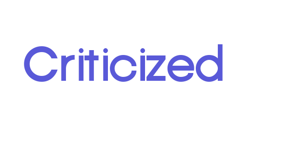 Criticized font free