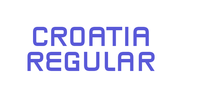 Croatia Regular Font Download