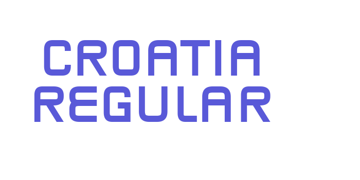 Croatia Regular Font