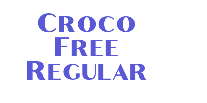 Croco Free Regular Font Download