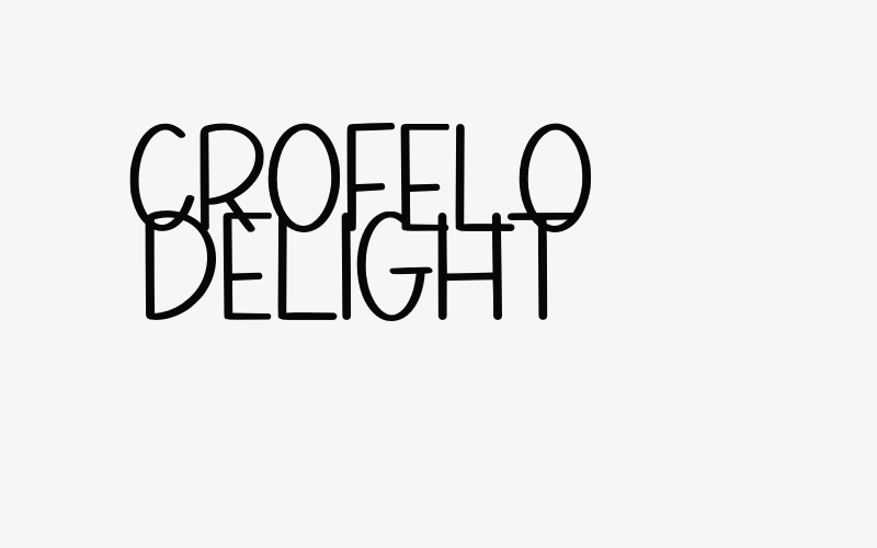 Crofelo Delight Font