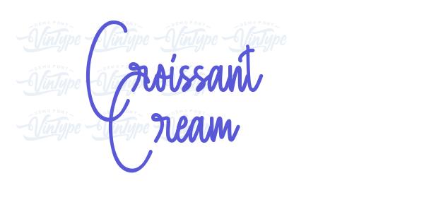 Croissant Cream font