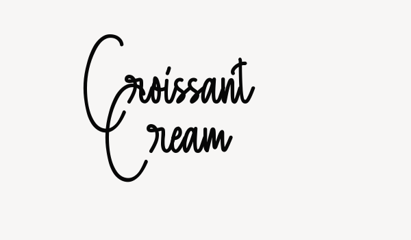 Croissant Cream Font