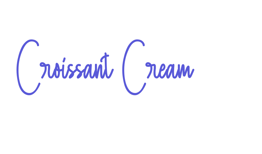 Croissant Cream Font Download