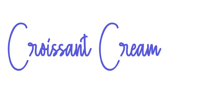 Croissant Cream Font Download