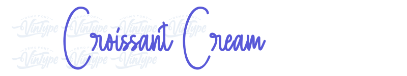 Croissant Cream-related font
