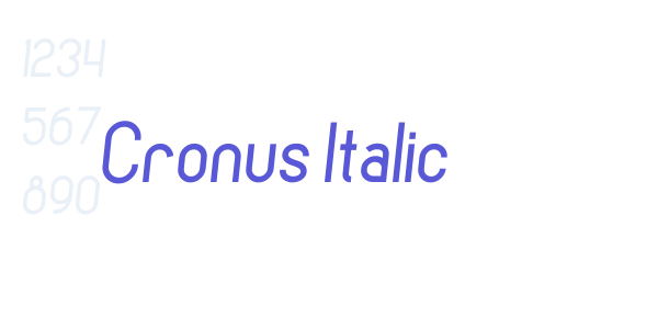 Cronus Italic font free