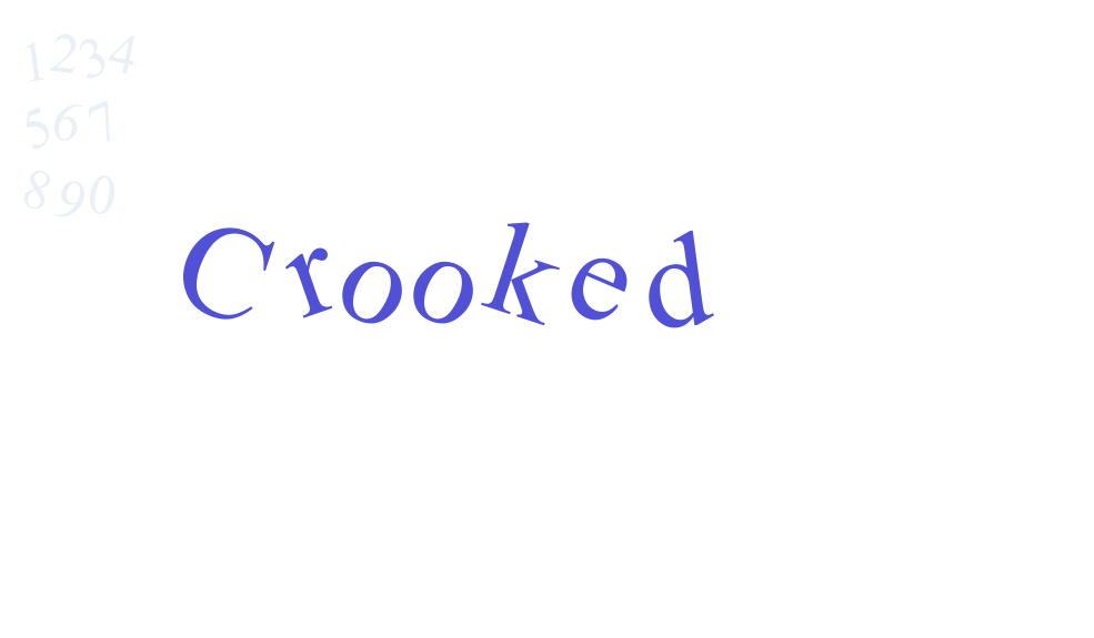 Crooked-font-download