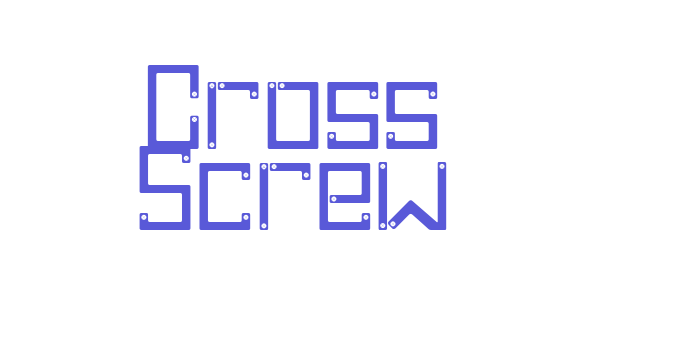 Cross Screw Font Download