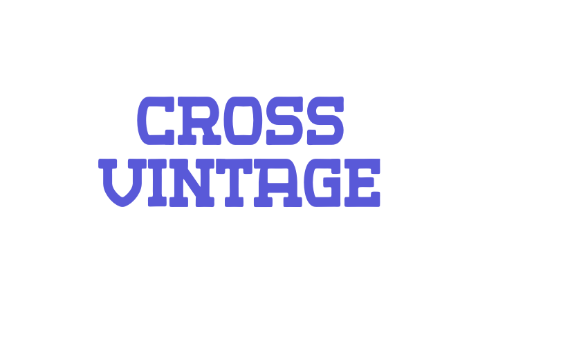 Cross Vintage Font Download