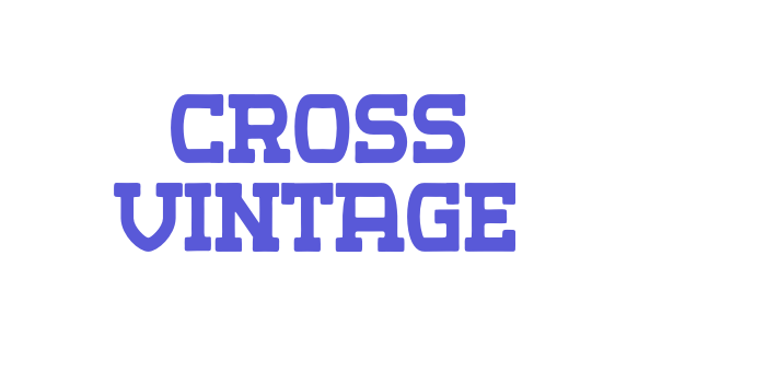 Cross Vintage Font Download