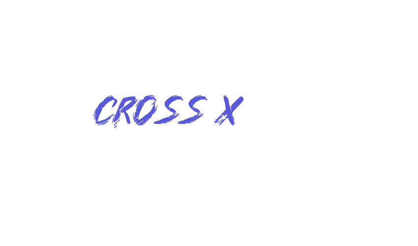 Cross X Font