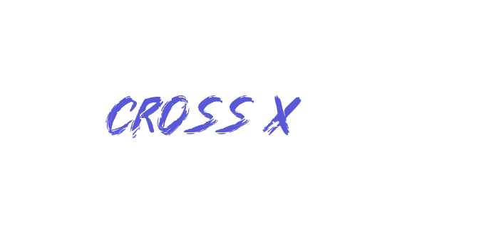 Cross X Font Download