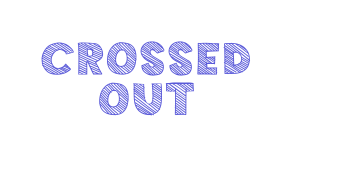 Crossed Out Font Download