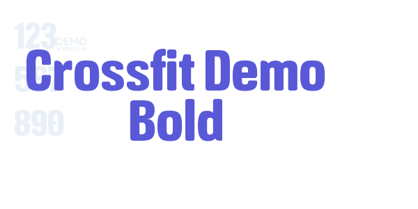 Crossfit Demo Bold font free