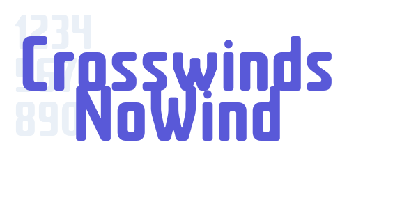 Crosswinds NoWind font free