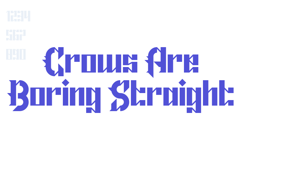 Crows Are Boring Straight-font-download