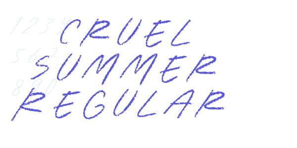 Cruel Summer Regular font