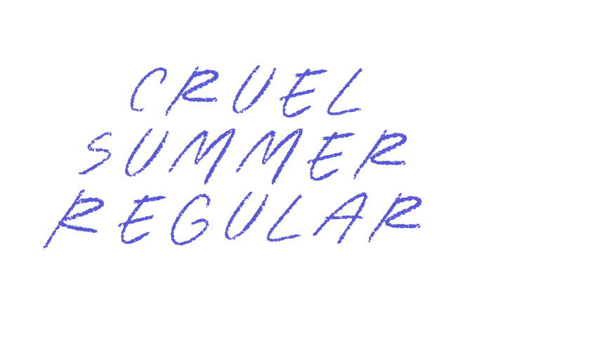 Cruel Summer Regular Font Download