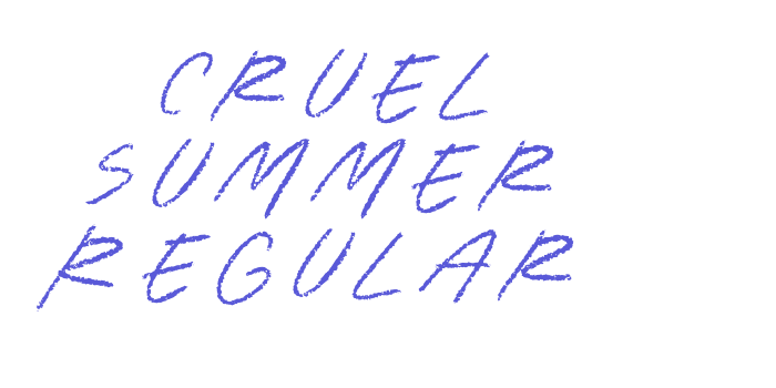 Cruel Summer Regular Font Download