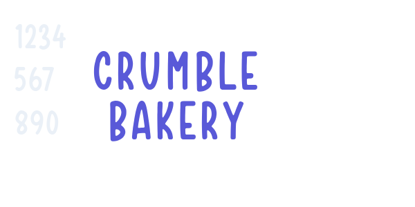 Crumble Bakery font