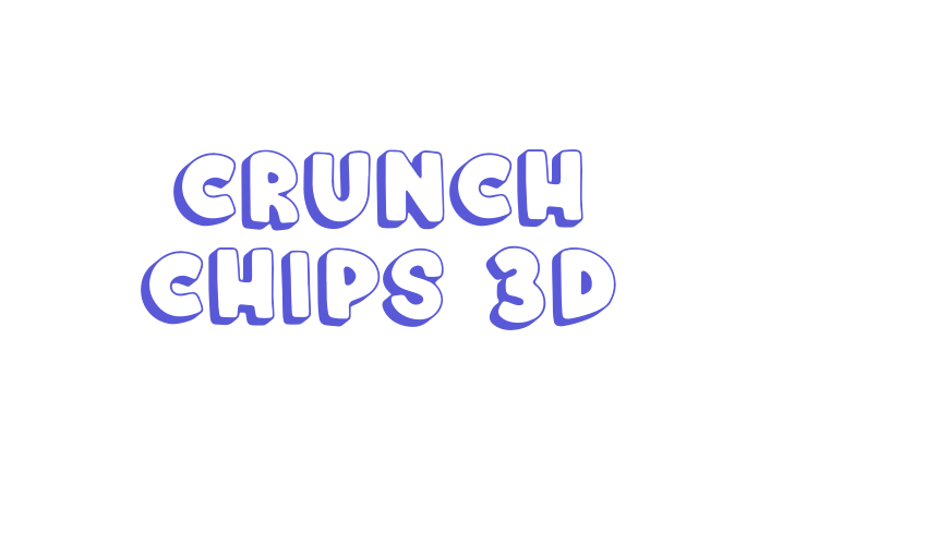 Crunch Chips 3D Font Download