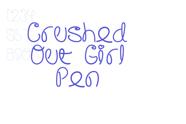 Crushed Out Girl Pen