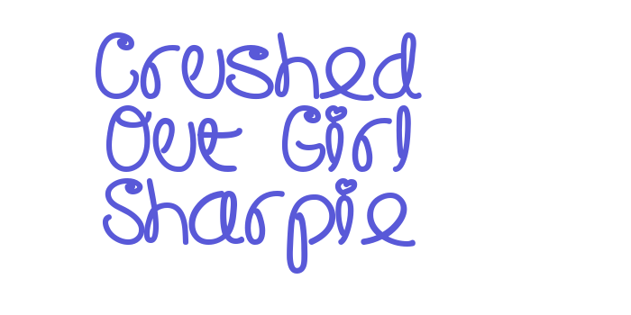 Crushed Out Girl Sharpie Font Download