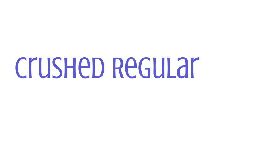 Crushed Regular Font Download