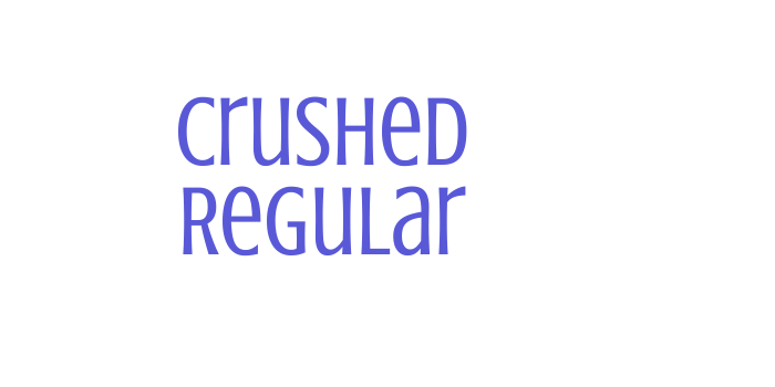 Crushed Regular Font Download