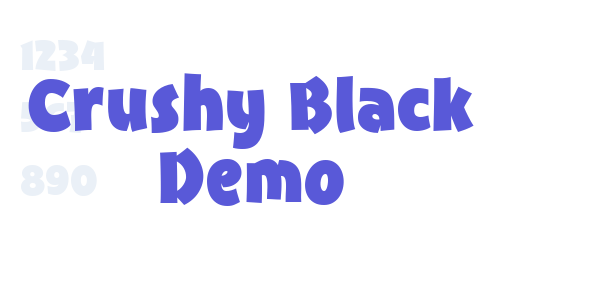 Crushy Black Demo font free