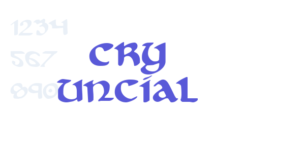 Cry Uncial font free