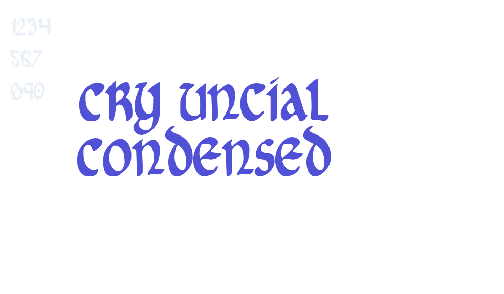 Cry Uncial Condensed-font-download