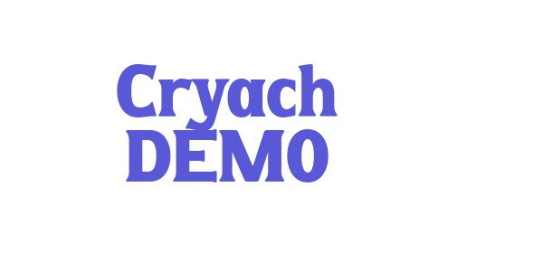 Cryach DEMO font free