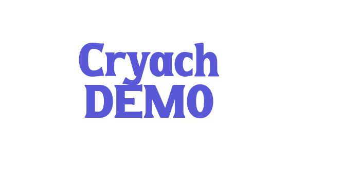 Cryach DEMO Font Download