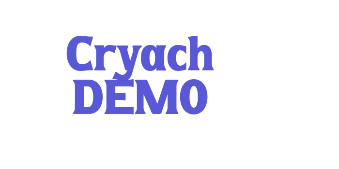 Cryach DEMO Font