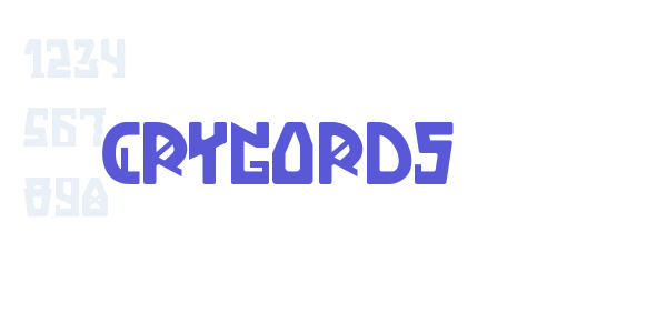 Crygords font free