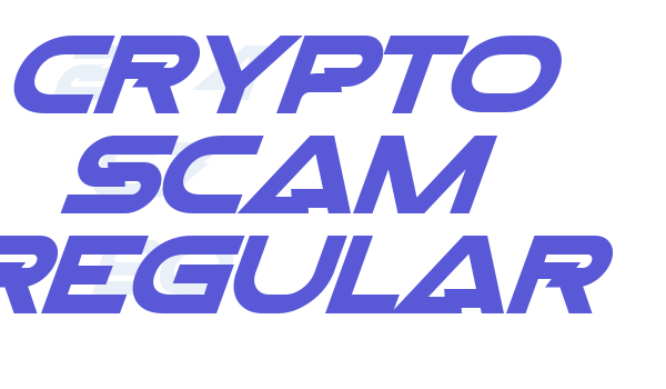 Crypto Scam Regular Font