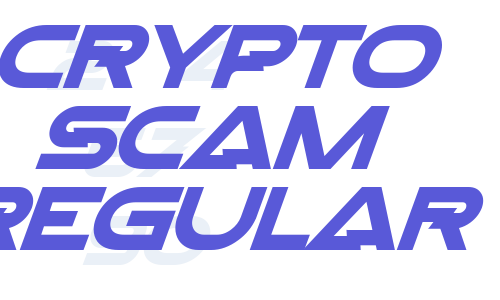 Crypto Scam Regular Font