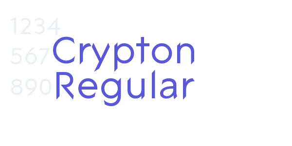 Crypton Regular font free