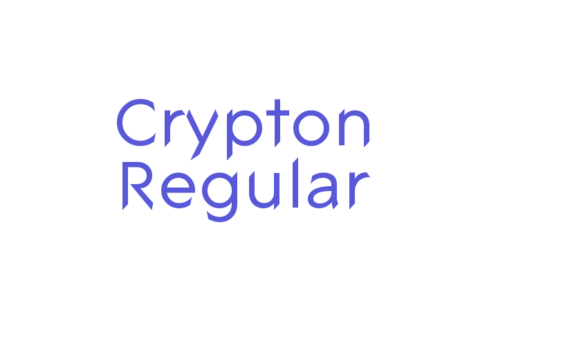 Crypton Regular Font Download