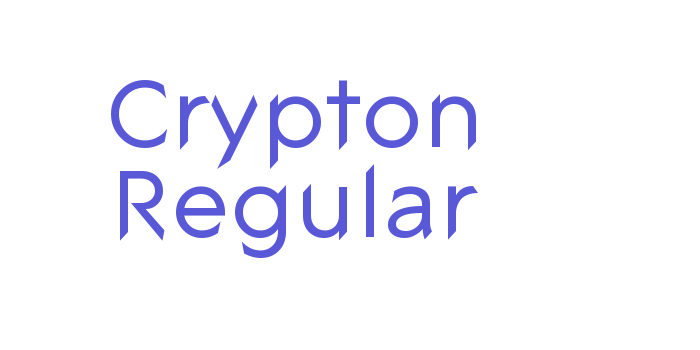 Crypton Regular Font