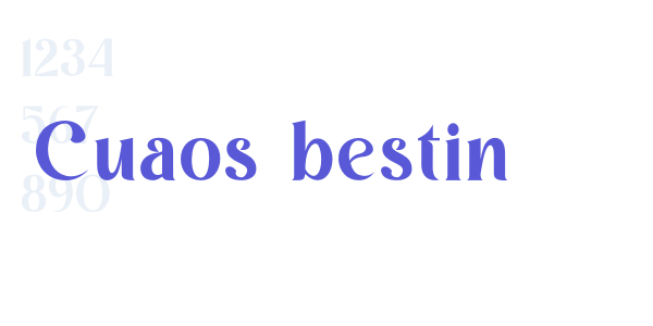 Cuaos bestin font