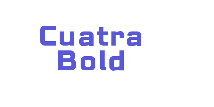 Cuatra Bold Font Download